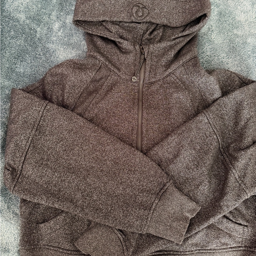 Sparkly Scuba Oversized Half-Zip Hoodie